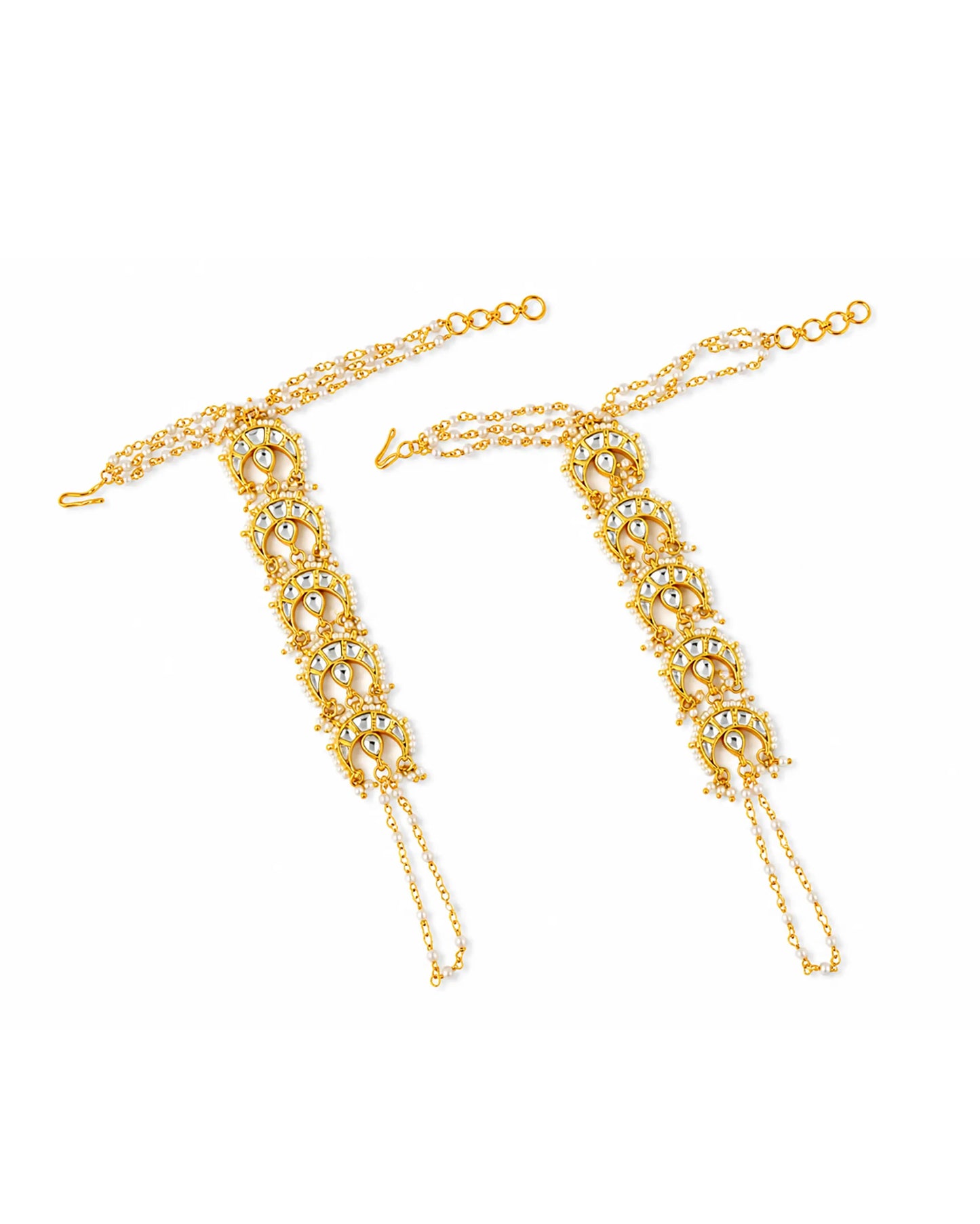 Kundan Hathphool Hand Harness Bridal Hand Chain Jewelry