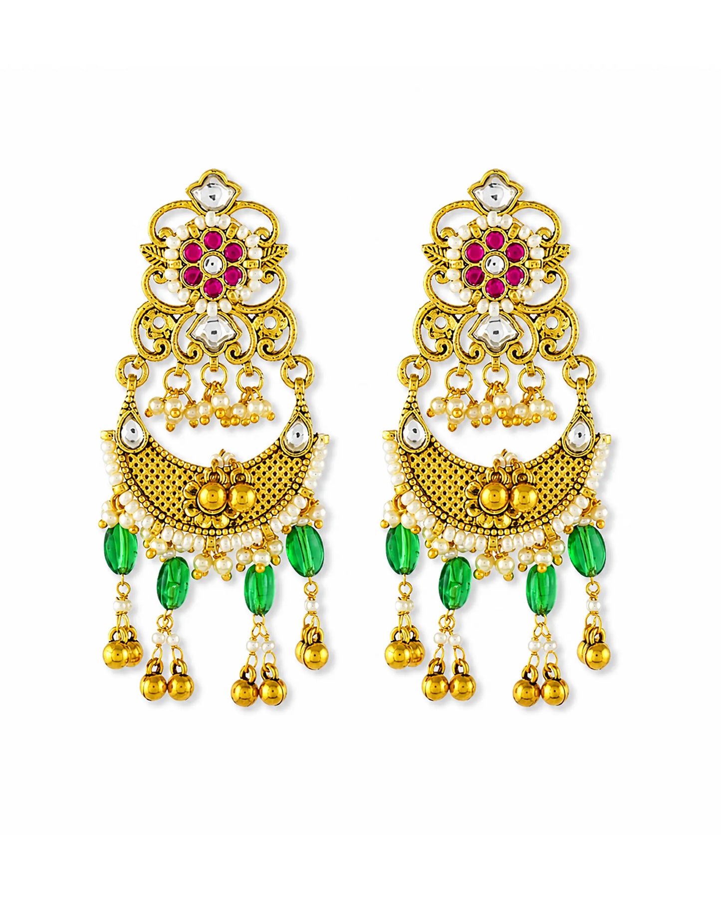 Antique Kundan Statement Necklace Set