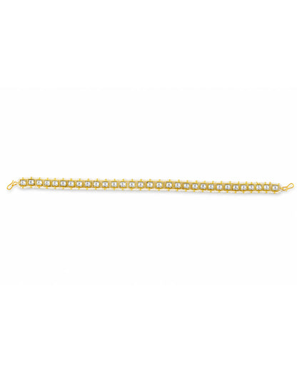 Handmade Gold-Plated Kundan Pearl Bridal Sheeshpatti Maang Tikka Headpiece Jewelry For Wife