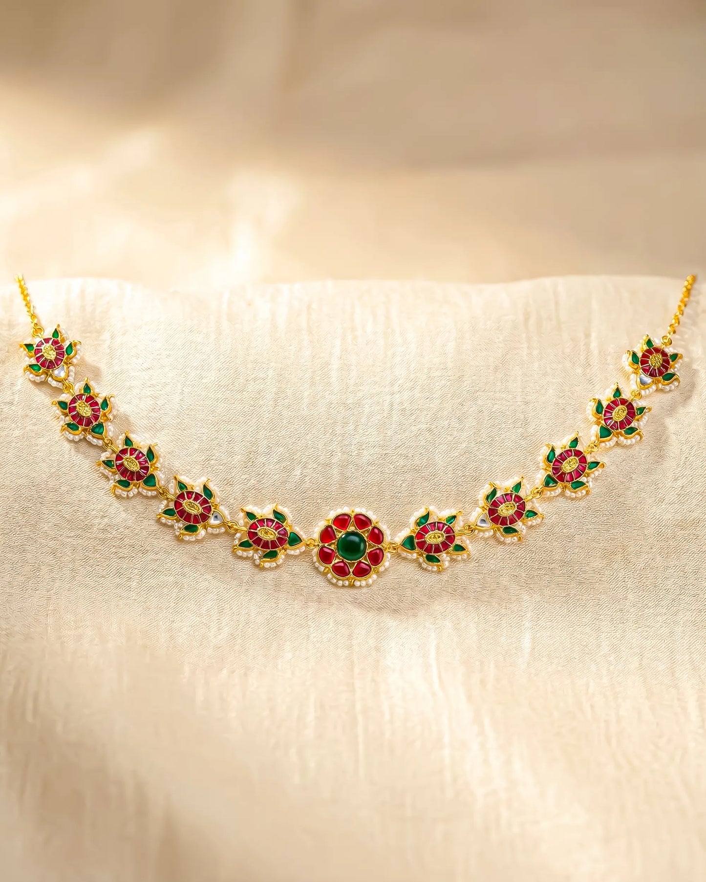Bridal Kundan Matha Patti Headpiece, Pearl Floral Wedding Jewelry, Boho Forehead Chain
