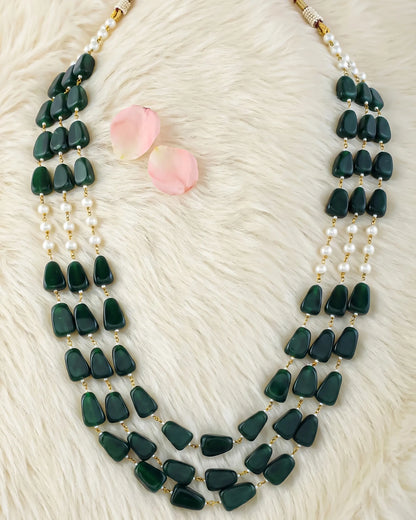 Traditional Groom Pearl Mala Necklace, Indian Wedding Baraat Jewelry