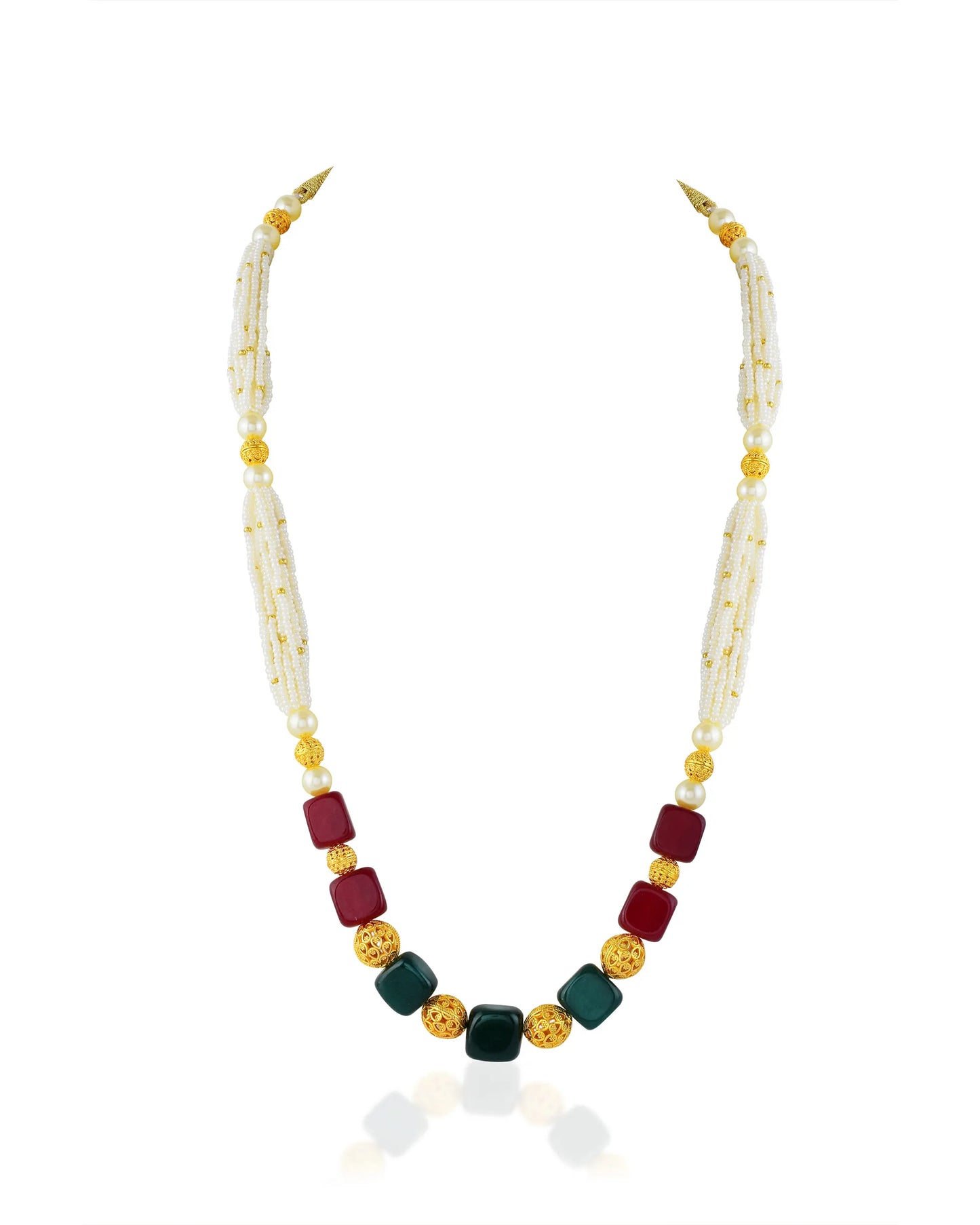 Traditional Groom Pearl Mala Necklace, Indian Wedding Baraat Jewelry