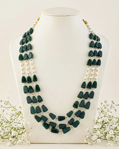 Traditional Groom Pearl Mala Necklace, Indian Wedding Baraat Jewelry