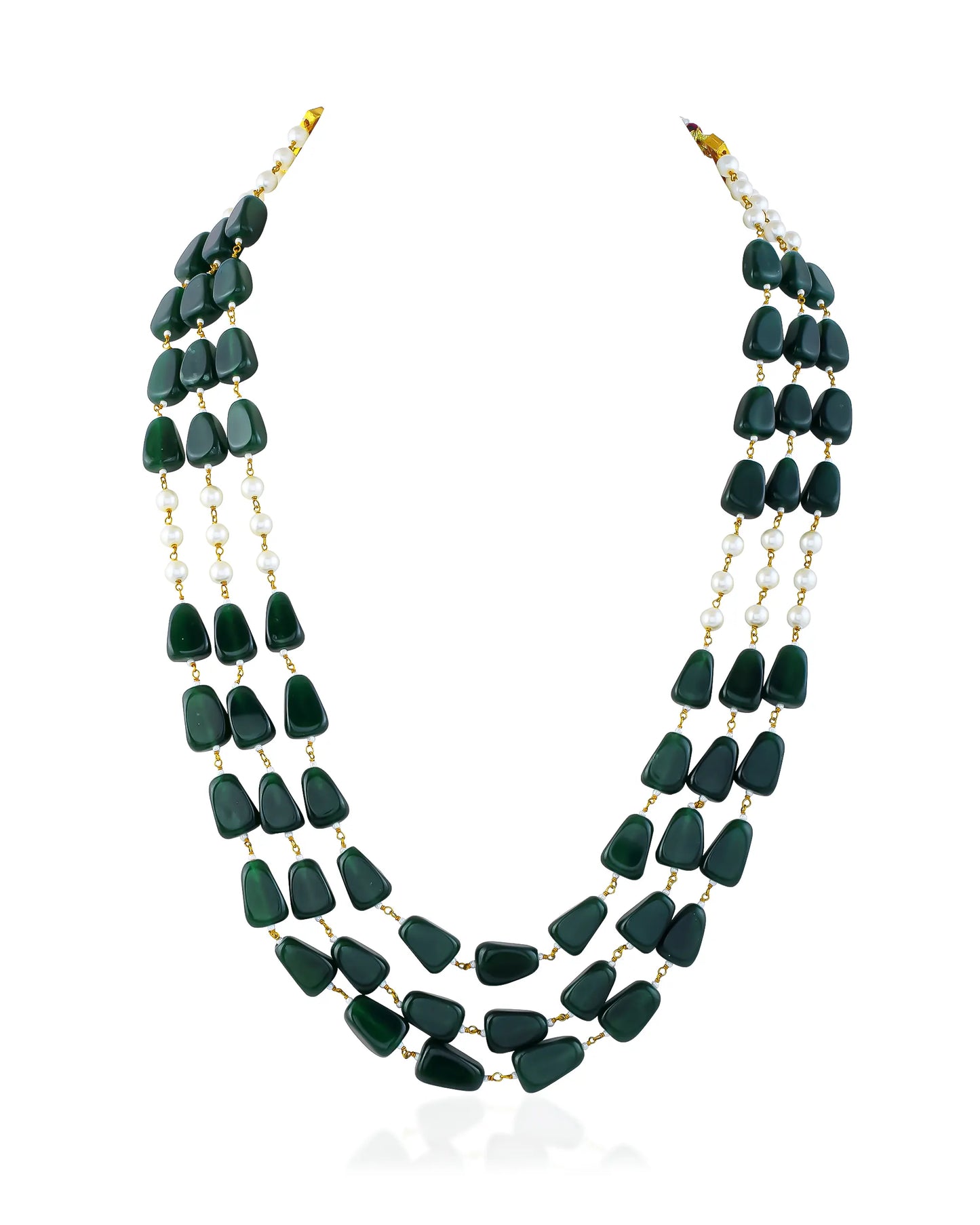 Traditional Groom Pearl Mala Necklace, Indian Wedding Baraat Jewelry