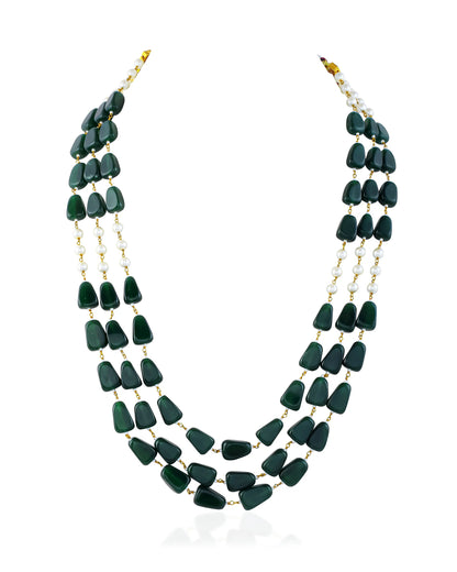 Traditional Groom Pearl Mala Necklace, Indian Wedding Baraat Jewelry