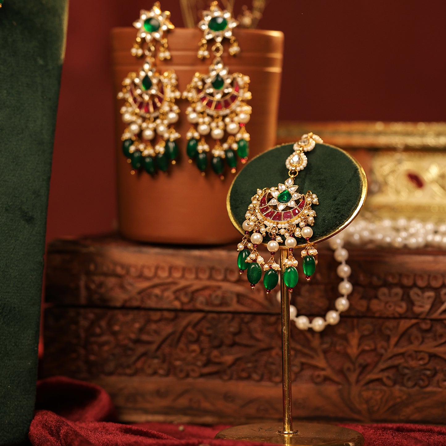 Rachana Multicolor Kundan Bridal Choker Set with Tikka for Wedding & Festive Wear