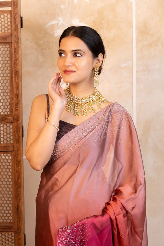 Kundan Bridal Necklace Set, Mint Green Beads, Gold Pearl Choker, Indian Wedding Jewelry