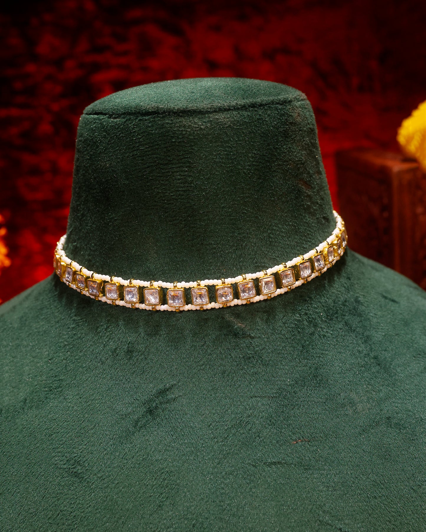 Handmade Gold-Plated Kundan Pearl Bridal Sheeshpatti Maang Tikka Headpiece Jewelry For Wife