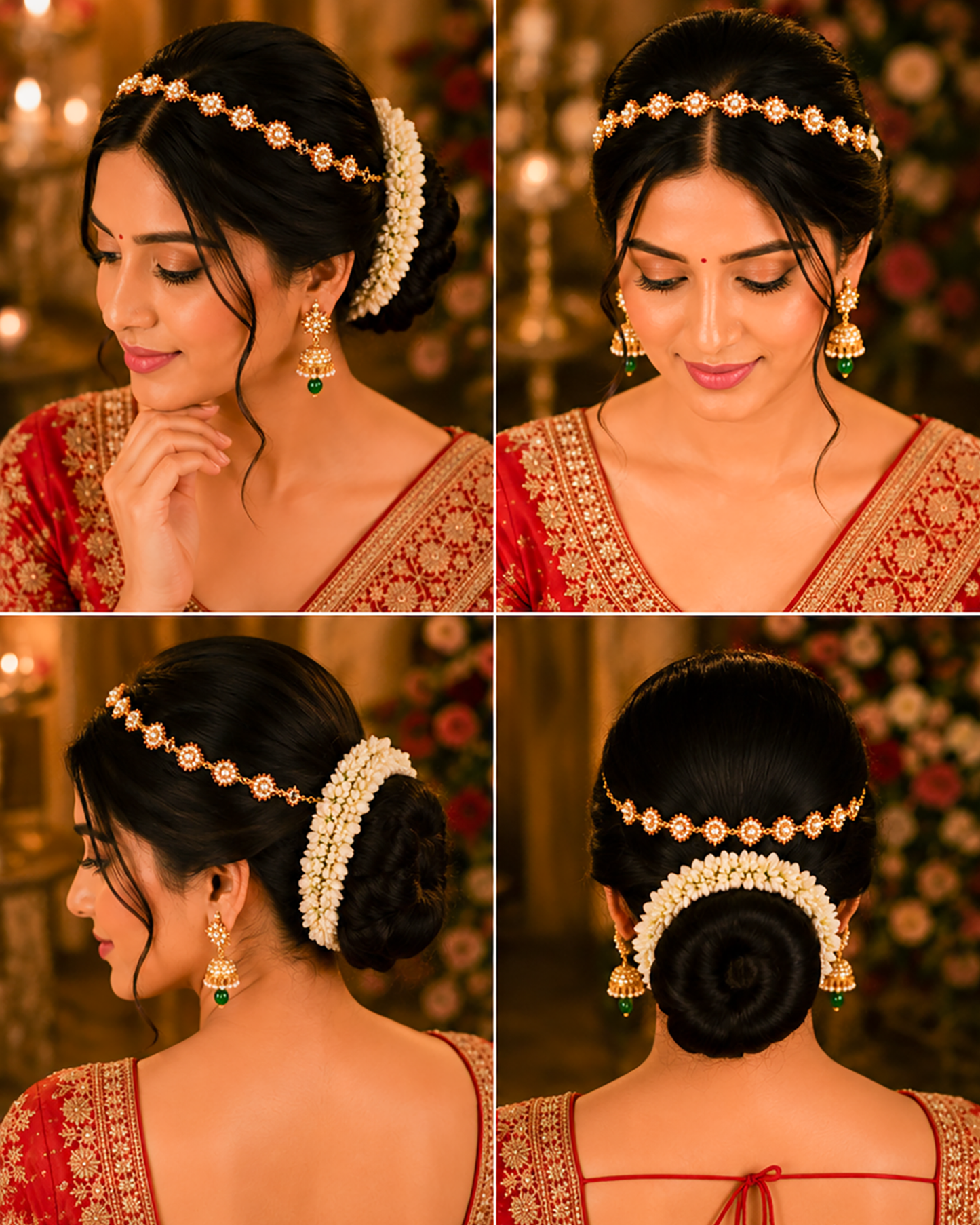 Kundan Sheeshpatti Headpiece with Pearls, Gold Ruby Bridal Jewelry, Wedding Hair Accessory Jewelry