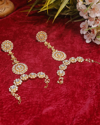Kundan Hathphool Hand Harness Bridal Hand Chain Jewelry