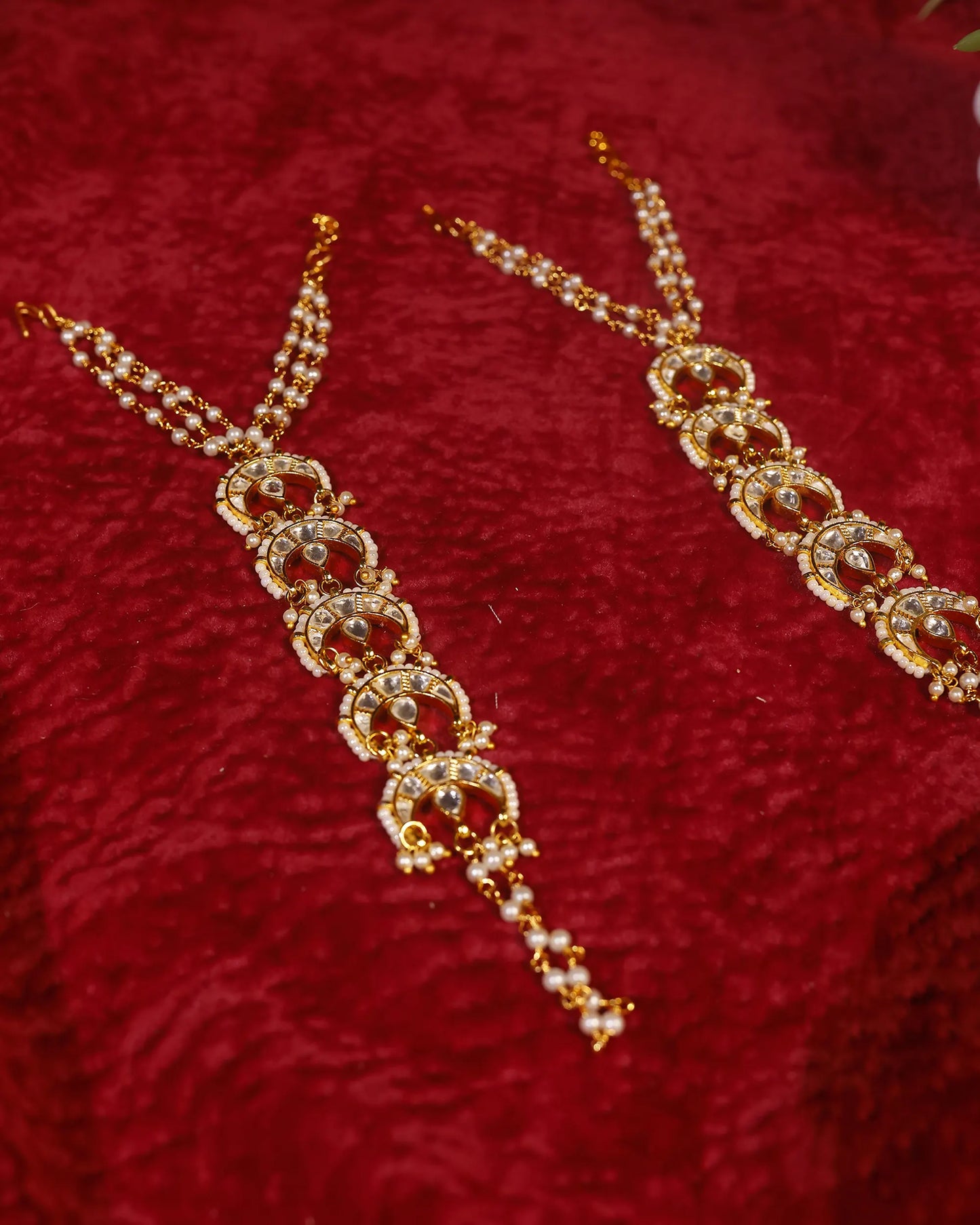 Kundan Hathphool Hand Harness Bridal Hand Chain Jewelry