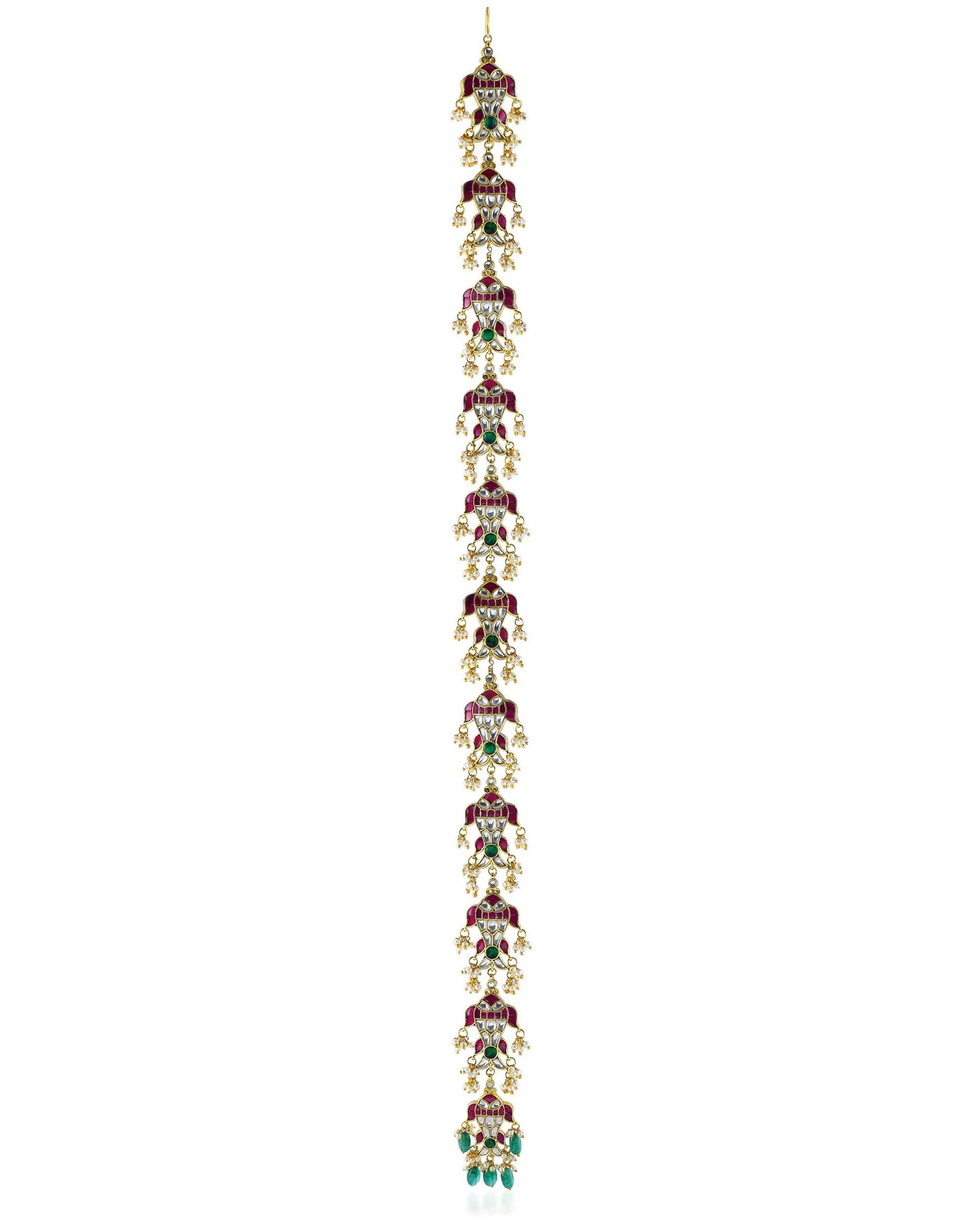 Traditional South Indian Bridal Braid Accessory: Temple Style Hair Jewelry