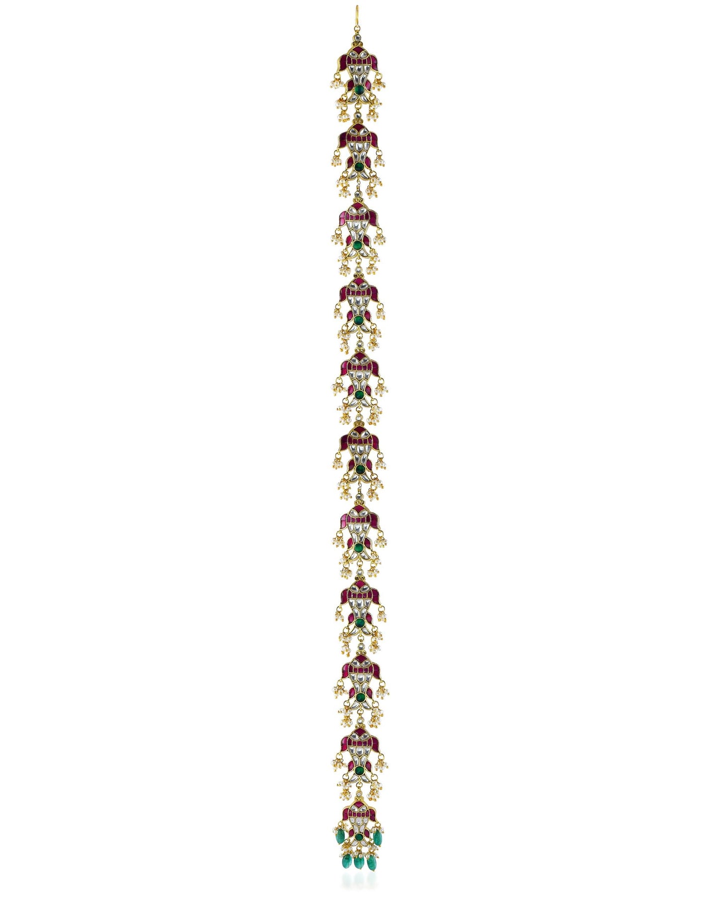 Traditional South Indian Bridal Braid Accessory: Temple Style Hair Jewelry