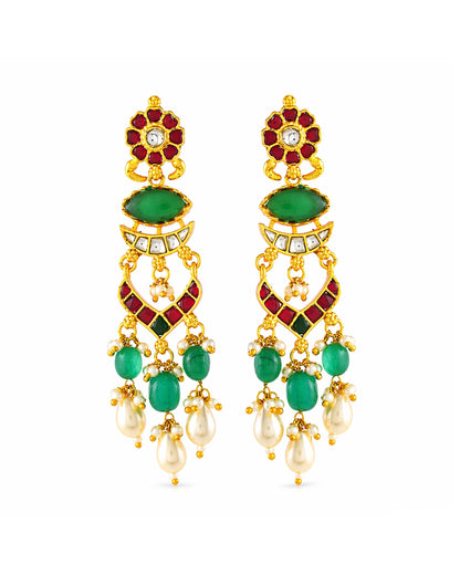Green Kundan Choker Necklace Set, Indian Bridal Jewelry Set, Gold Plated Pearl Necklace, Pakistani Wedding Jewelry, Statement Choker Gifts